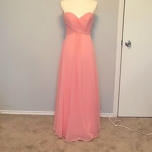 Elegant Soft Pink Allure Bridals Bridesmaids Dress, Size 2